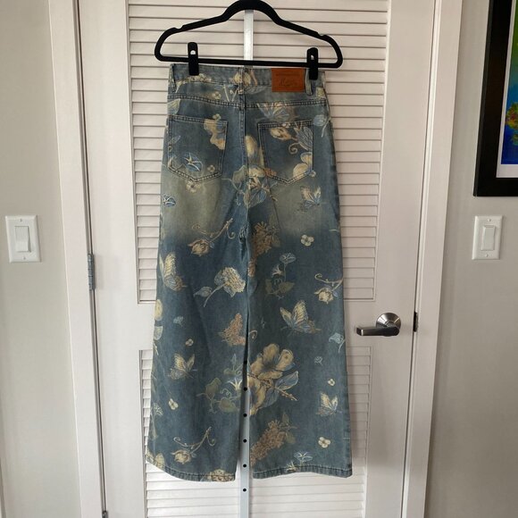 Aelfric Eden Floral Baggy Jeans, Size 27 - Picture 2 of 11